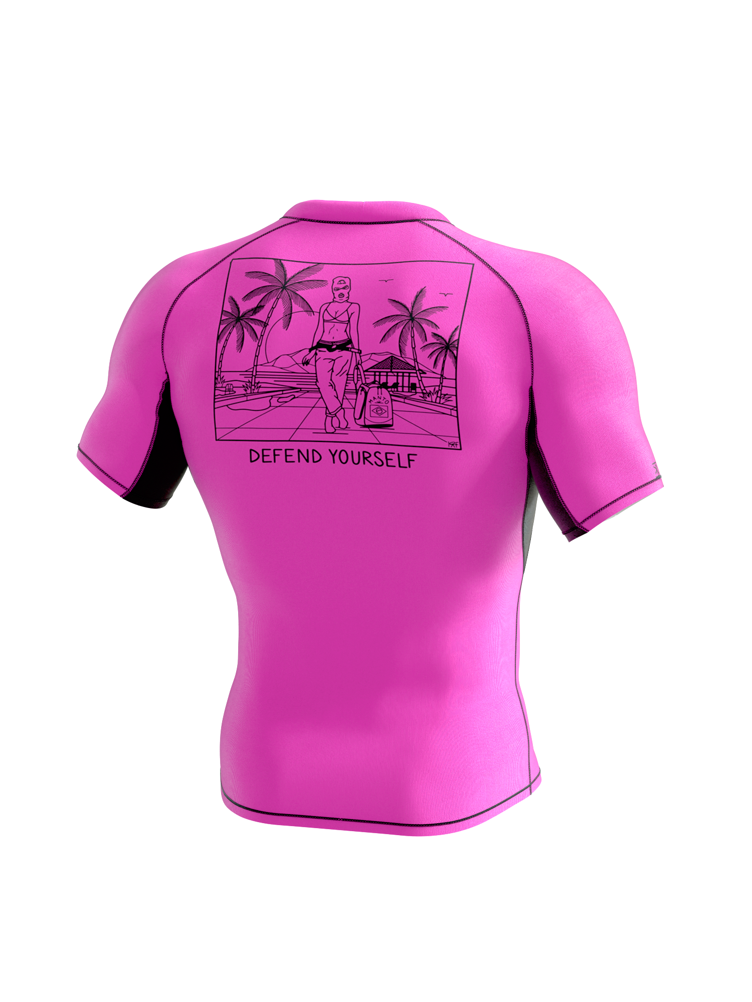 Рашгард MANTO Shortsleeve KTOF Pink купить