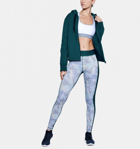 Жіночі компресійні легінси Under Armour HeatGear Armour Printed Tourmaline Teal ціна