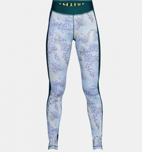 Жіночі компресійні легінси Under Armour HeatGear Armour Printed Tourmaline Teal фото