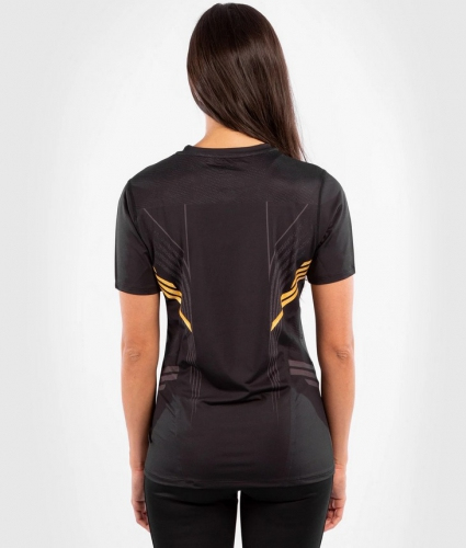 Женская футболка Venum Authentic UFC FightNight Dry Tech Black Gold купить