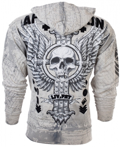 Толстовка Affliction Vivo Rapido Hoodie Gray купить