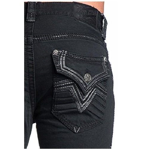 Джинсы Affliction Blake Vintage Black Relaxed Straight Denim фото