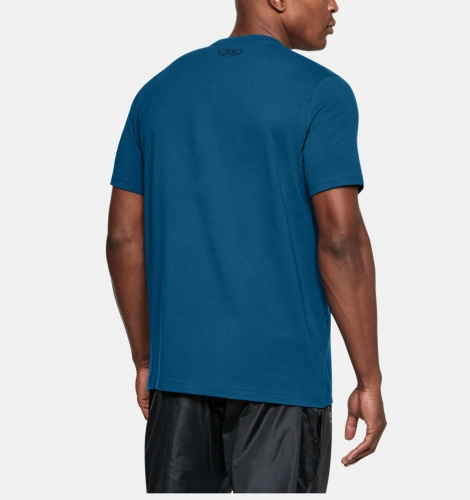 Футболка Under Armour Blocked Sportstyle Logo T-Shirt Blue купити