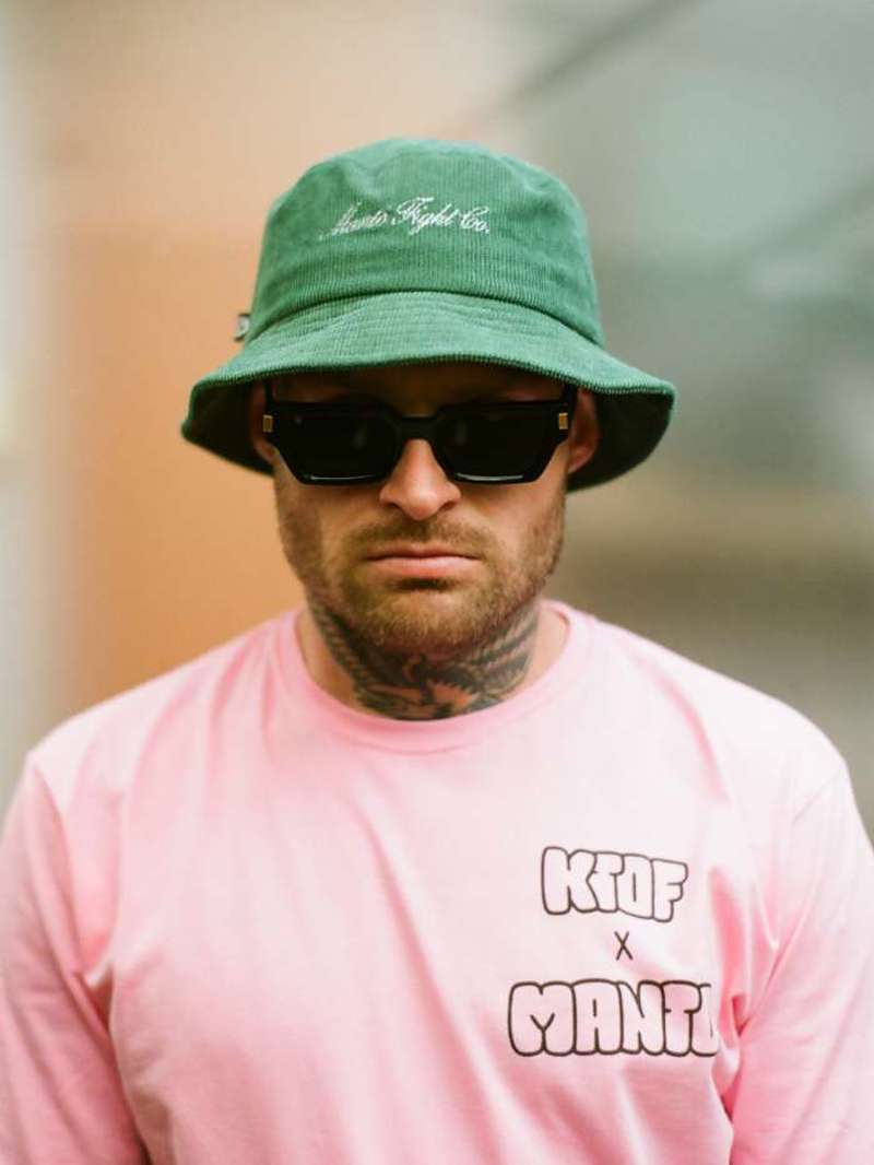 Панама MANTO Bucket Hat Italic Green купить