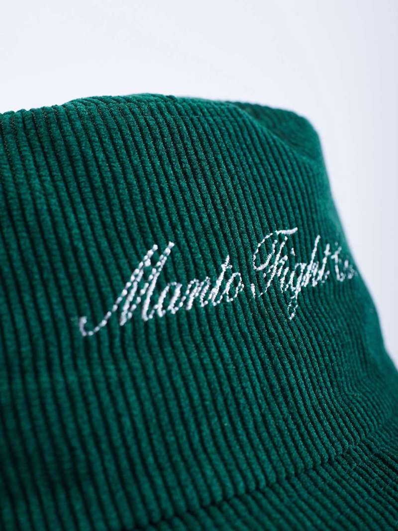 Панама MANTO Bucket Hat Italic Green цена