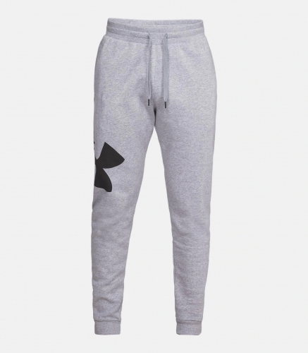 Under Armour Rival Fleece Logo Joggers Light Grey sweatpants photo