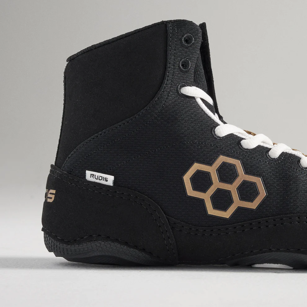 Rudis Colt 2.0 Adult Wrestling Shoes Black Gold size