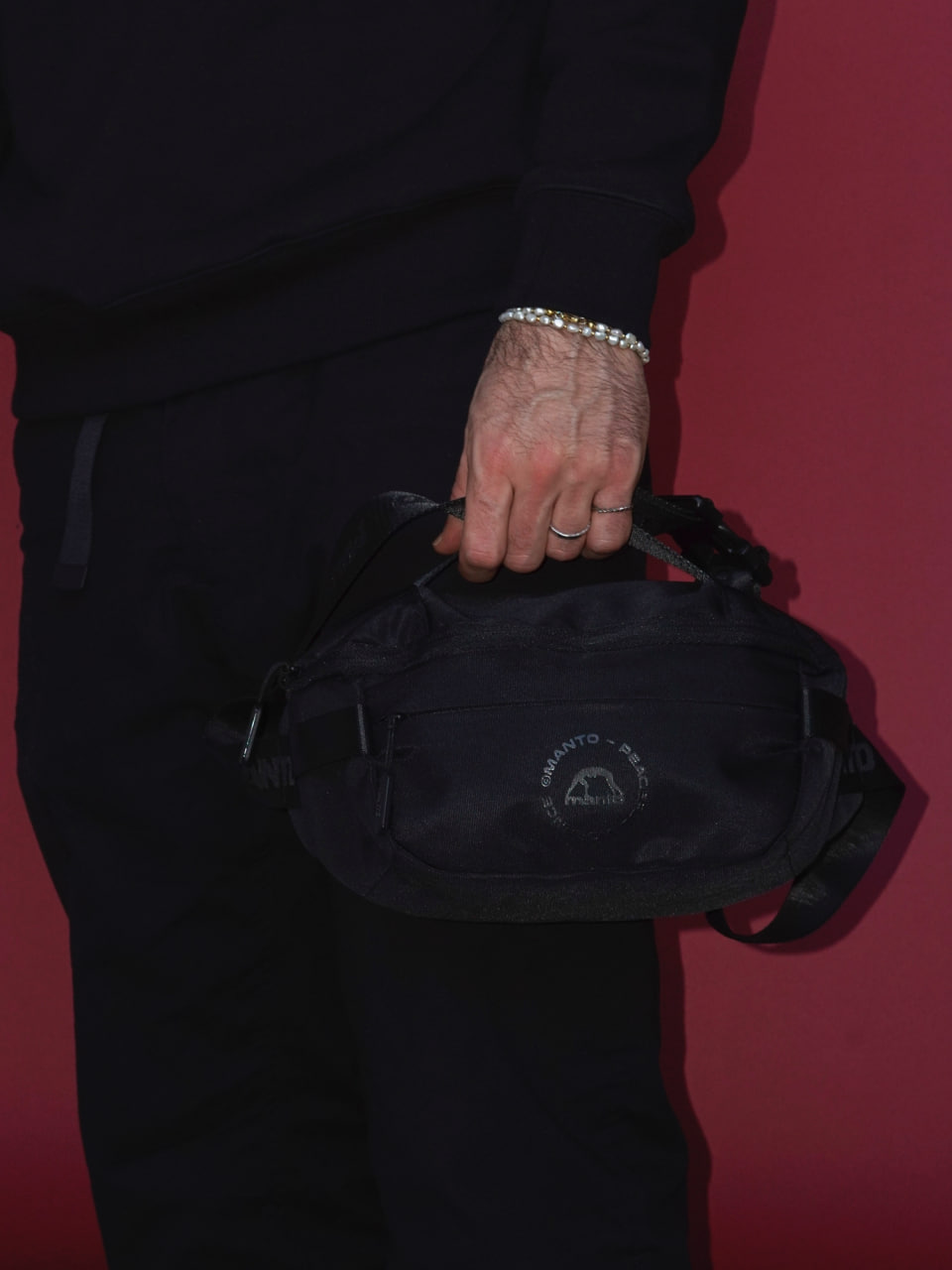 Bag MANTO Circle black  size