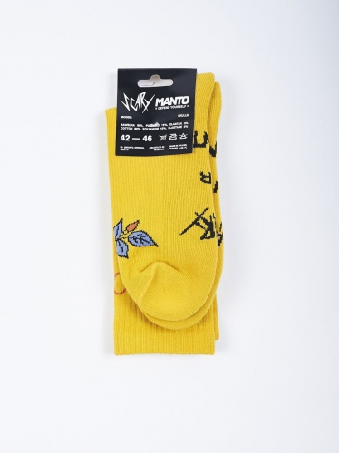 Шкарпетки MANTO Socks Skulls Yellow оригінал