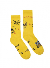 Шкарпетки MANTO Socks Skulls Yellow, Фото № 2