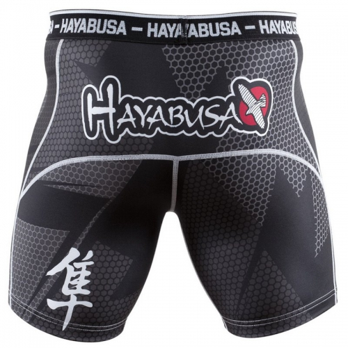 Компресійні шорти Hayabusa Metaru 47 Silver Compression Shorts Black купити