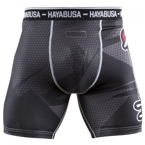 Компресійні шорти Hayabusa Metaru 47 Silver Compression Shorts Black ціна