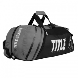 Cумка-рюкзак TITLE World Champion Sport Bag/Back Pack 2.0 Black Grey, Фото № 2