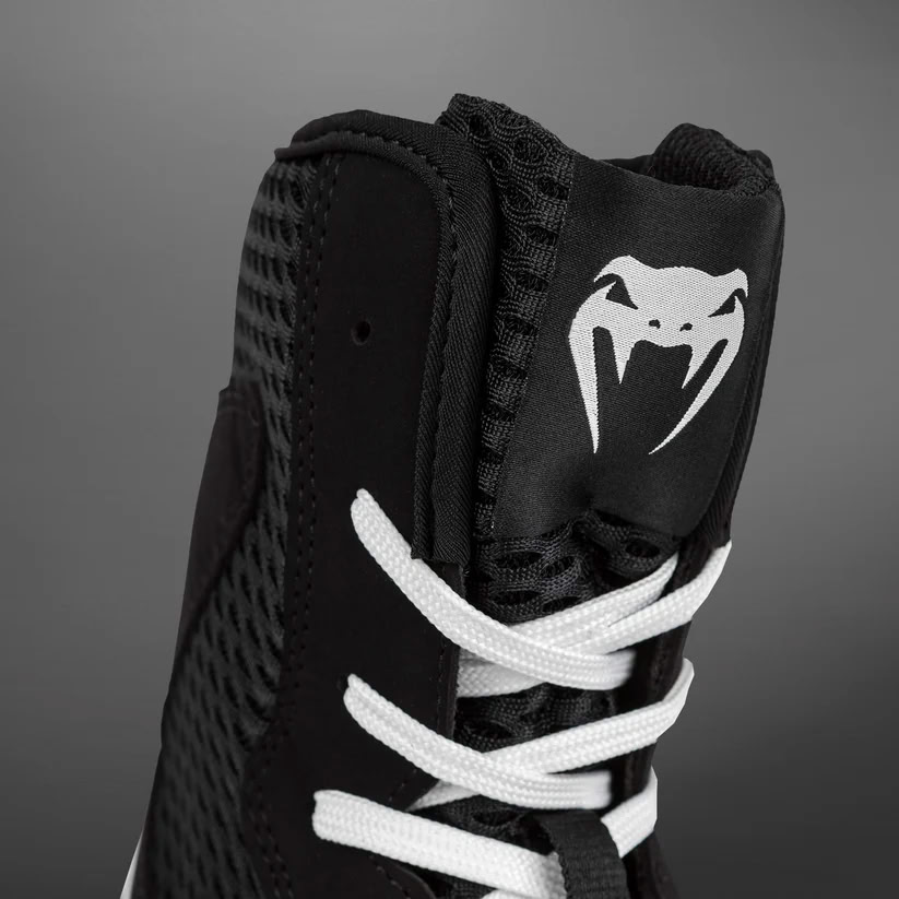 Боксерки Venum Contender Boxing Shoes Black White фото