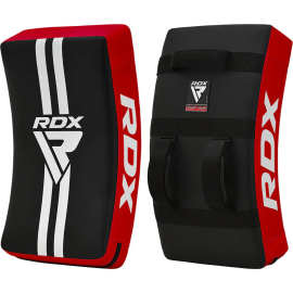 Makivara RDX T1 Curved Kick Shield with Nylon Handles Black Red