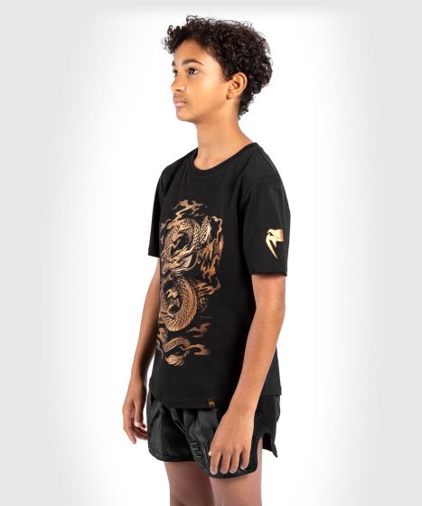 Детская футболка Venum Dragons Flight Kids T-Shirt Black Bronze купить