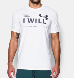 Футболка Under Armour I Will T-Shirt Charged Cotton White