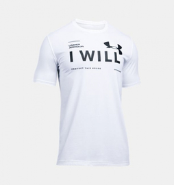 Футболка Under Armour I Will T-Shirt Charged Cotton White, Фото № 4