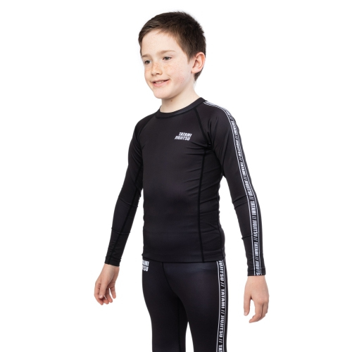 Childrens rash guard Tatami Kids Vengeance Long Sleeve Rash Guard Black price