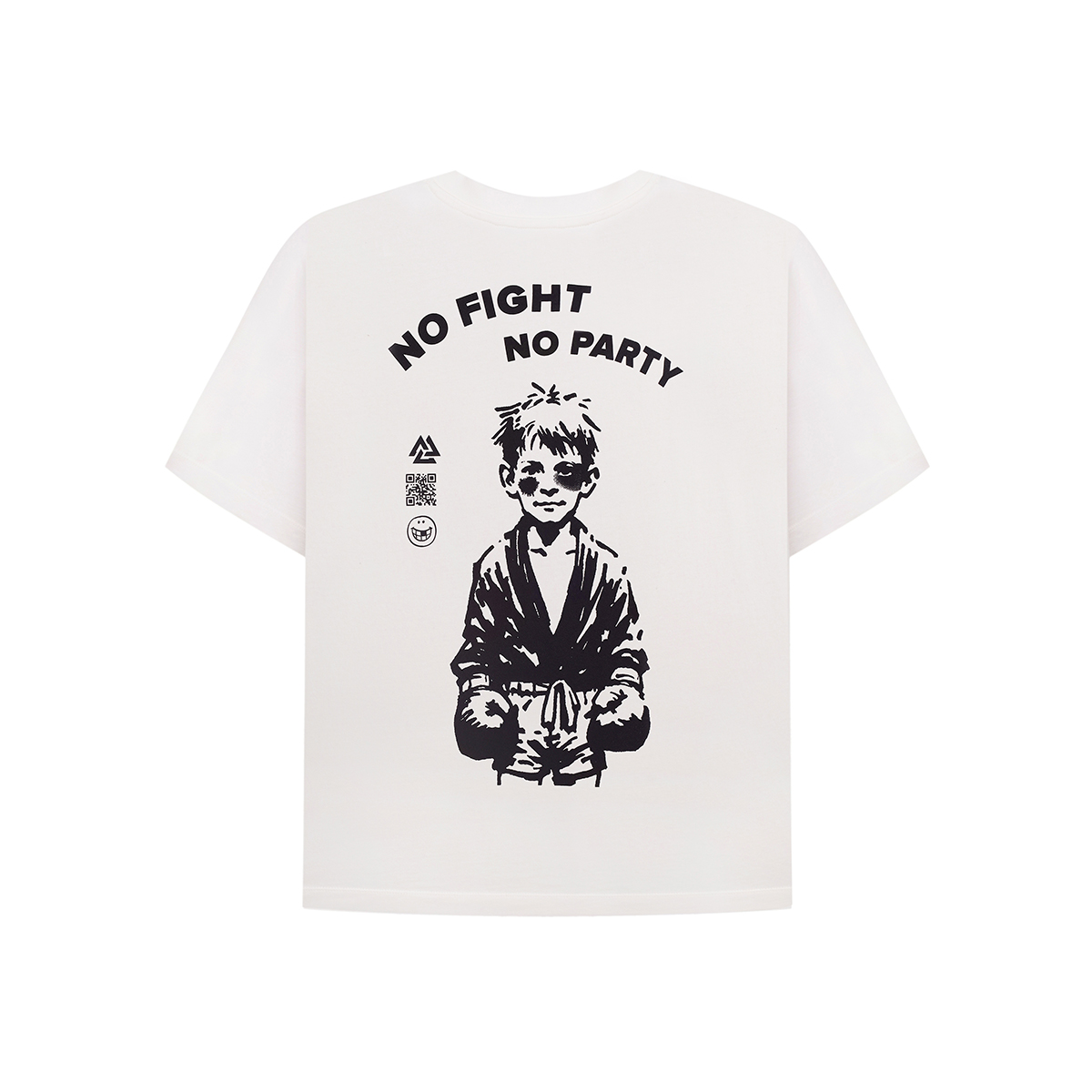 Peresvit Kids No Fight No Party T-shirt White