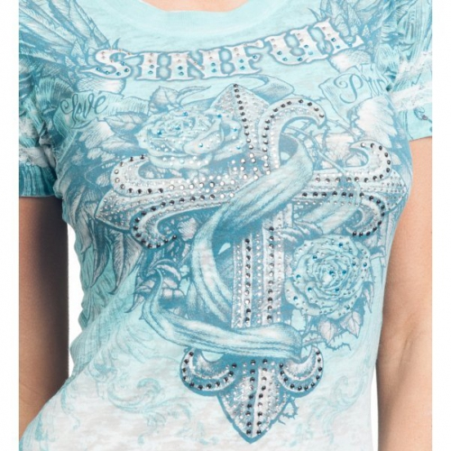 Жіноча футболка Sinful By Affliction Cocomo Baby Tee купити