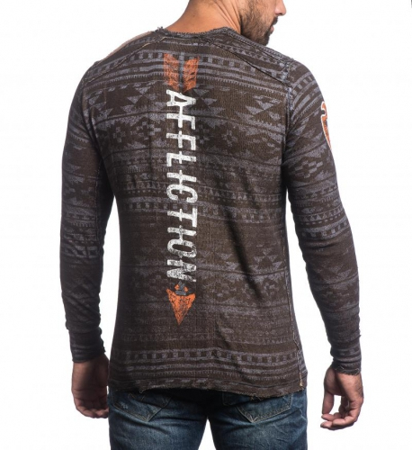 Affliction Destroyers L/S Rev Thermal double-sided heat gun photo