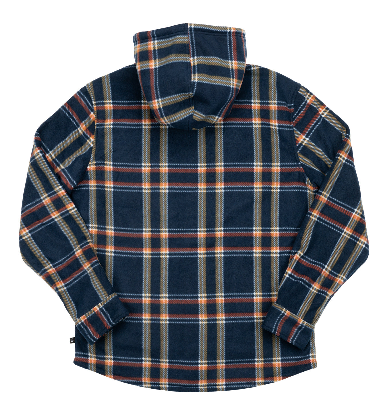 Howitzer Allegiance Hooded Flannel Navy Orange Shirt  buy
