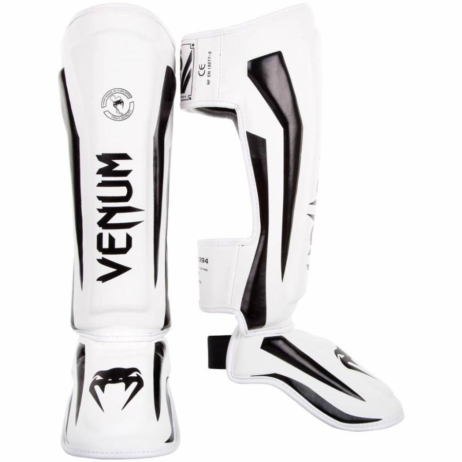 Защита голени Venum Elite Standup Shinguards White Black