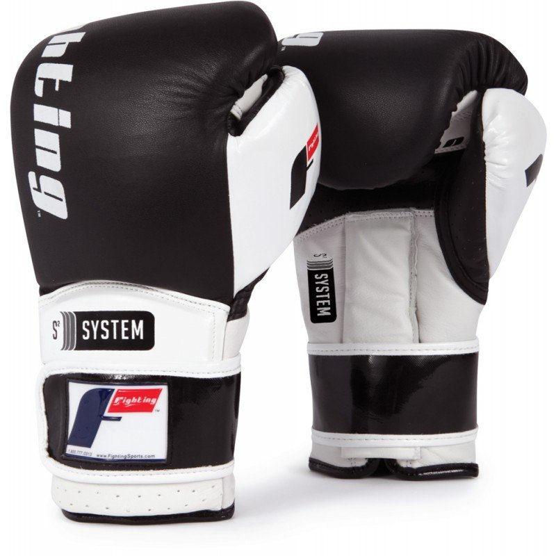 Боксерские перчатки Fighting Sports S2 Gel Power Sparring Gloves Black