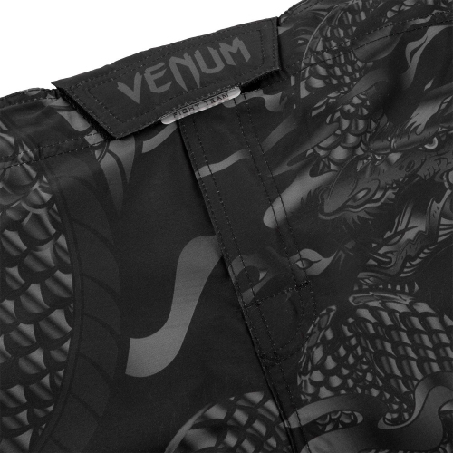 MMA shorts Venum Dragons Flight Fightshorts Black Black photo