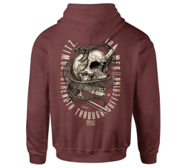 Howitzer Coil Hood Burgundy Heather Hoodie