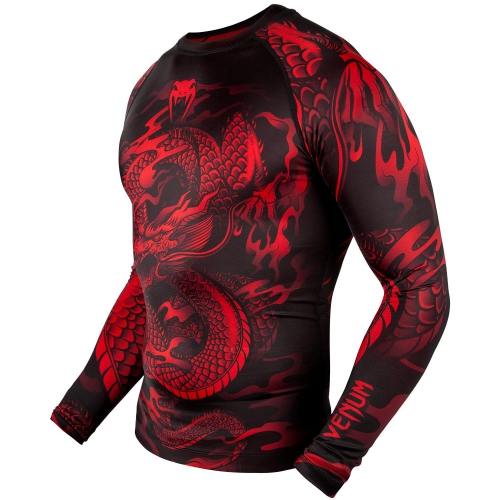 Рашгард Venum Dragons Flight Rashguard Long Sleeves Red ціна