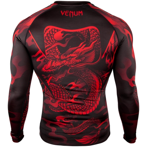 Рашгард Venum Dragons Flight Rashguard Long Sleeves Red купити