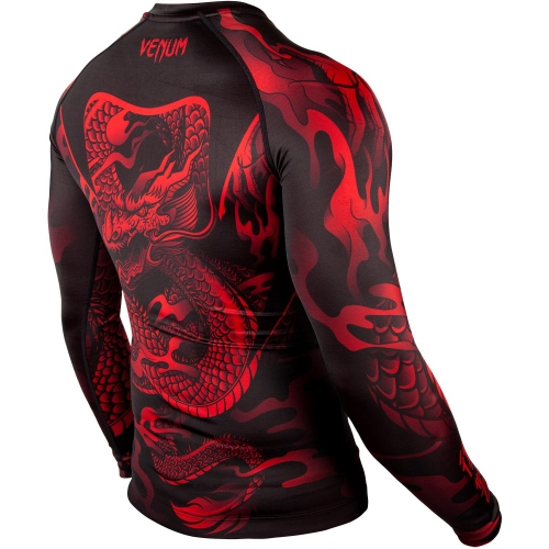 Рашгард Venum Dragons Flight Rashguard Long Sleeves Red фото