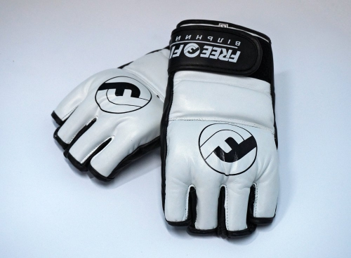 Перчатки MMA Free-Fight Gloves White c защитой пальца купить