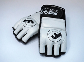 Перчатки MMA Free-Fight Gloves White c защитой пальца, Фото № 2