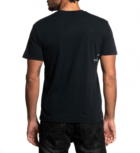 Affliction Milan SS Tee Black Lawa Wash T-shirt price