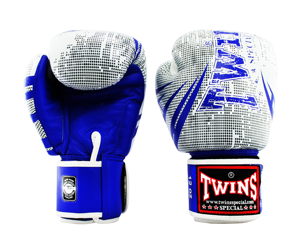 Боксерские перчатки Twins Fancy FBGVL3-TW5 Blue White