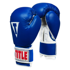 Боксерские перчатки Title Classic Pro Style Training Gloves 3.0 Blue White