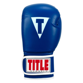 Боксерские перчатки Title Classic Pro Style Training Gloves 3.0 Blue White, Фото № 3
