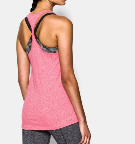 Жіноча майка Under Armour Charged Cotton® Tri-Blend Stadium Pink купити