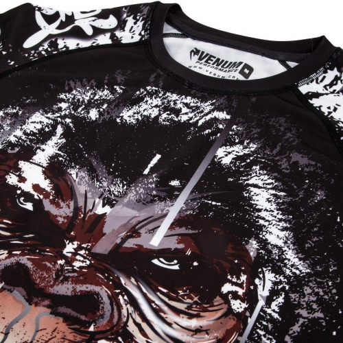 Рашгард Venum Gorilla Rashguard Short Sleeves Black оригинал