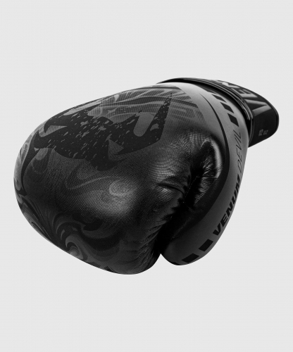 Боксерские перчатки Venum Devil Boxing Gloves Black Black фото
