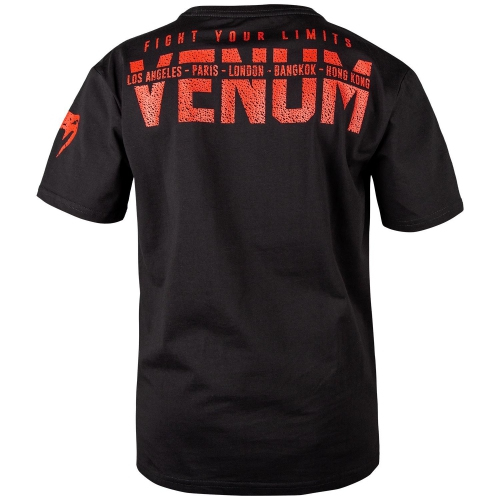 Childrens T-shirt Venum Signature T-Shirt Black Red price