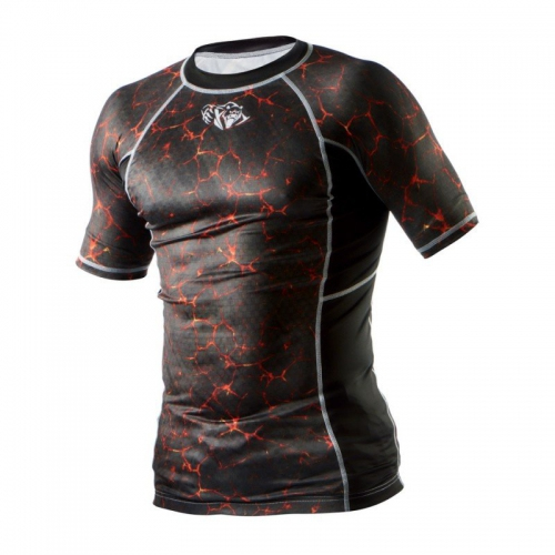 Рашгард Peresvit Immortal Silver Force Rashguard Short Sleeve Lava ціна