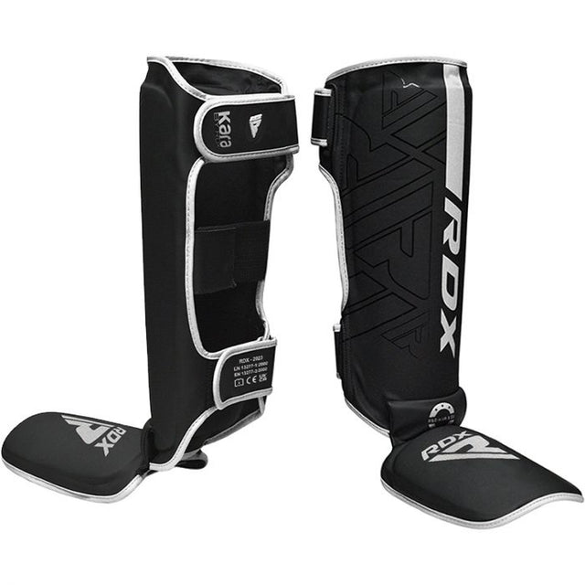 Захист гомілки RDX F6 Kara MMA Shin Instep Guards Matte White