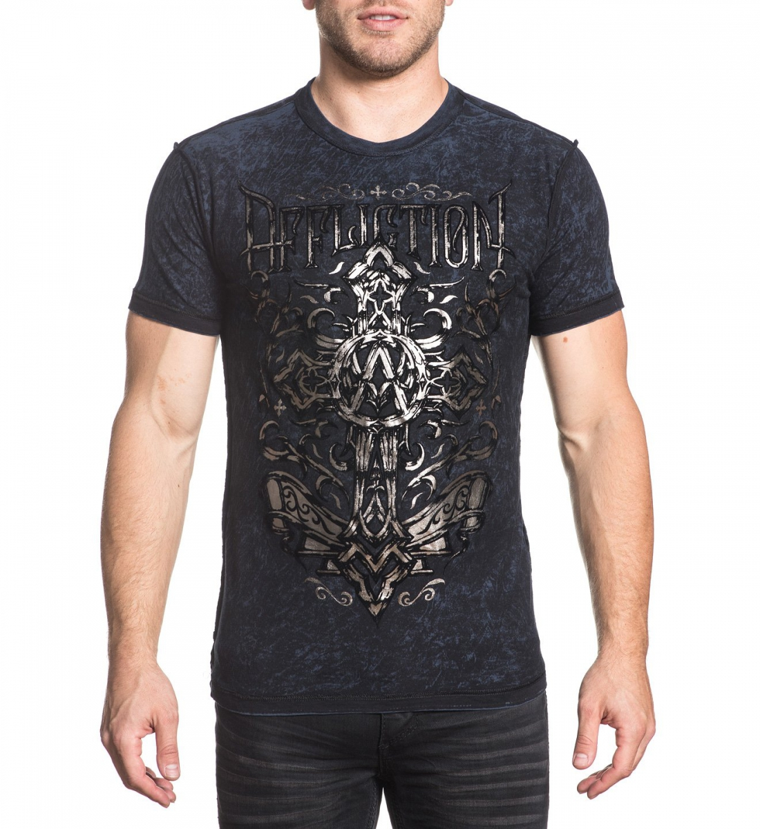 Двухсторонняя футболка Affliction Chained Eagle Reversible T-shirt