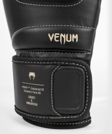 Боксерські рукавички Venum Impact Evo Boxing Gloves - Black Beige, Фото № 5
