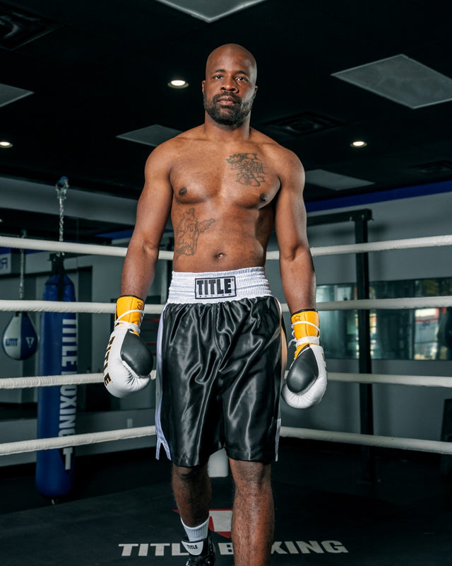 Шорти TITLE Boxing Edge Boxing Trunks 2.0 Black White ціна