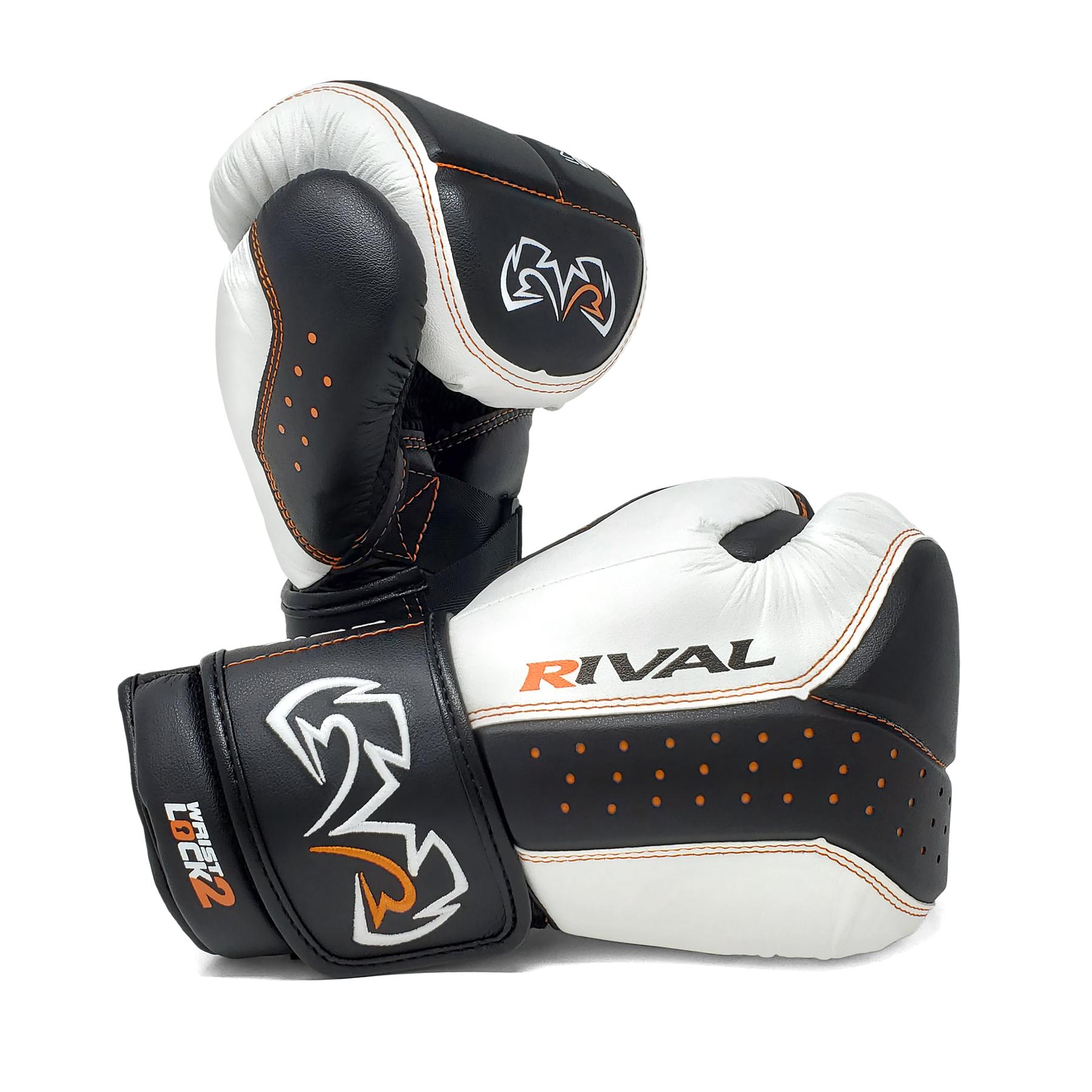 Rival Боксерские перчатки Rival RB10 Intelli-Shock Bag Gloves Black White